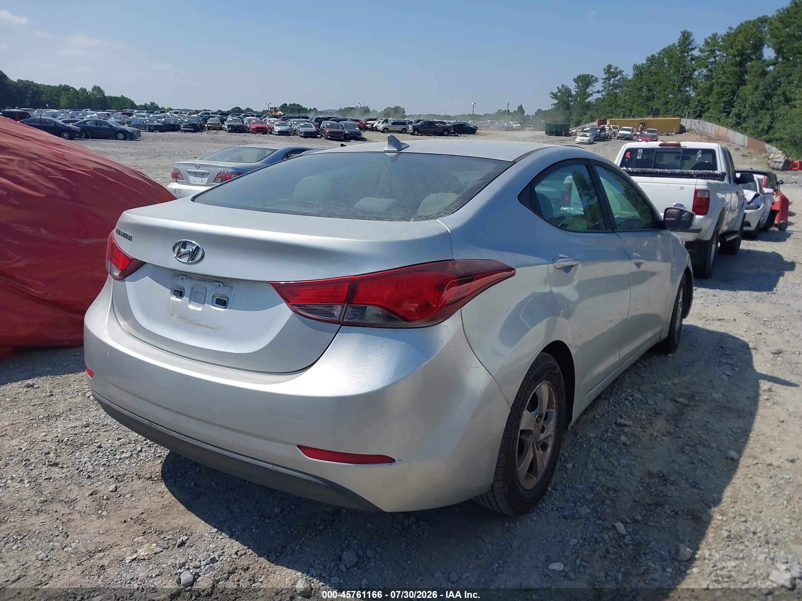 2015 Hyundai Elantra Se Silver vin: 5NPDH4AE3FH558688