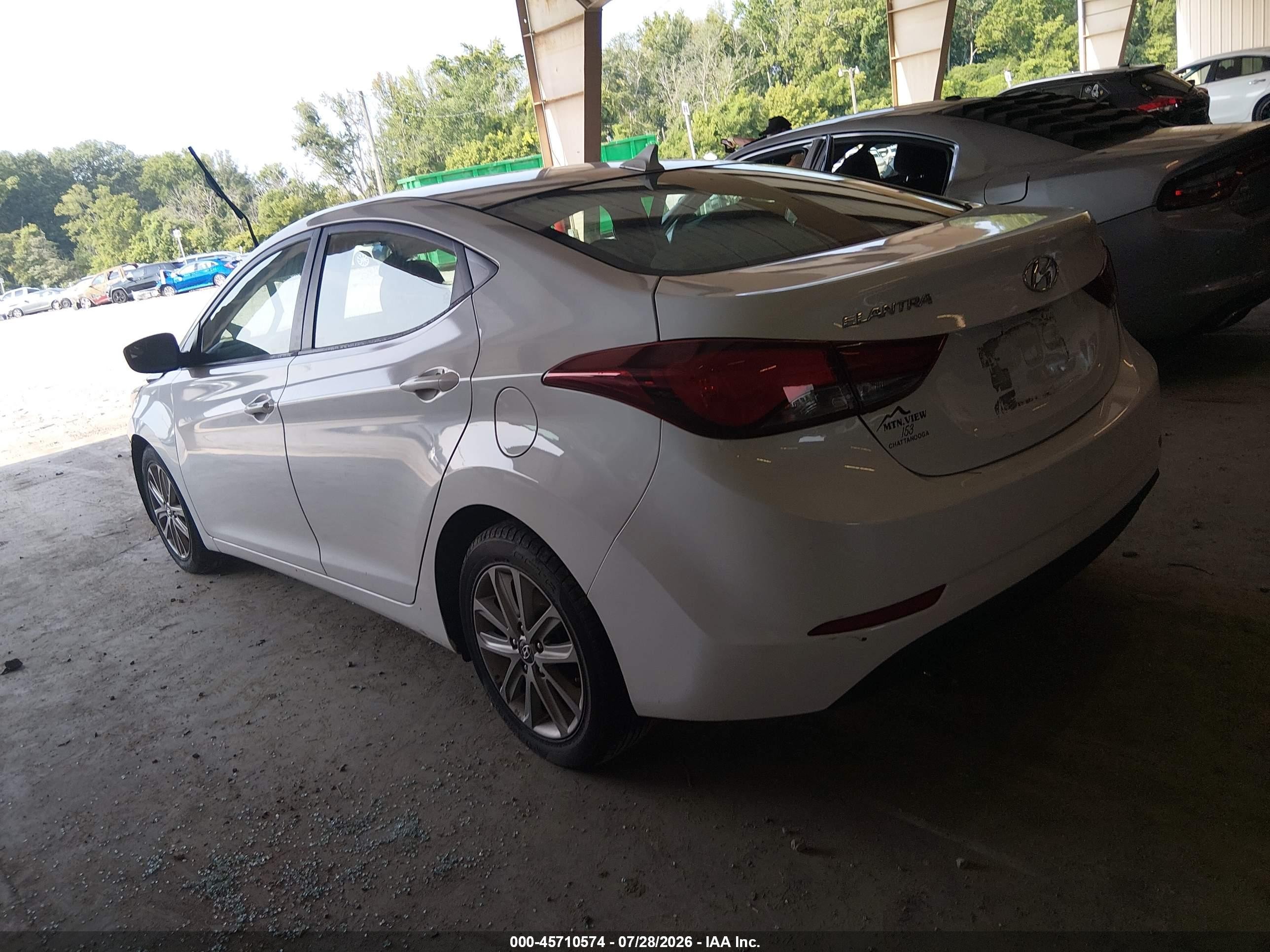 2015 Hyundai Elantra Se Белый vin: 5NPDH4AE3FH560201