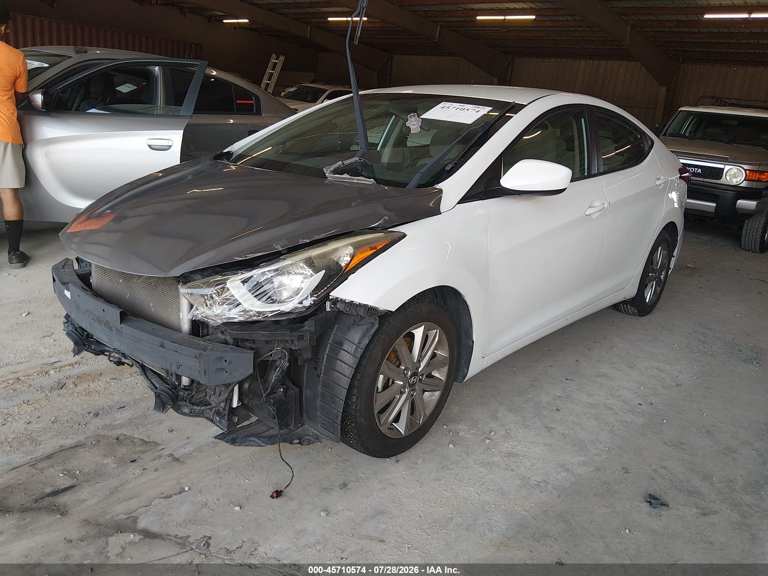 2015 Hyundai Elantra Se Белый vin: 5NPDH4AE3FH560201