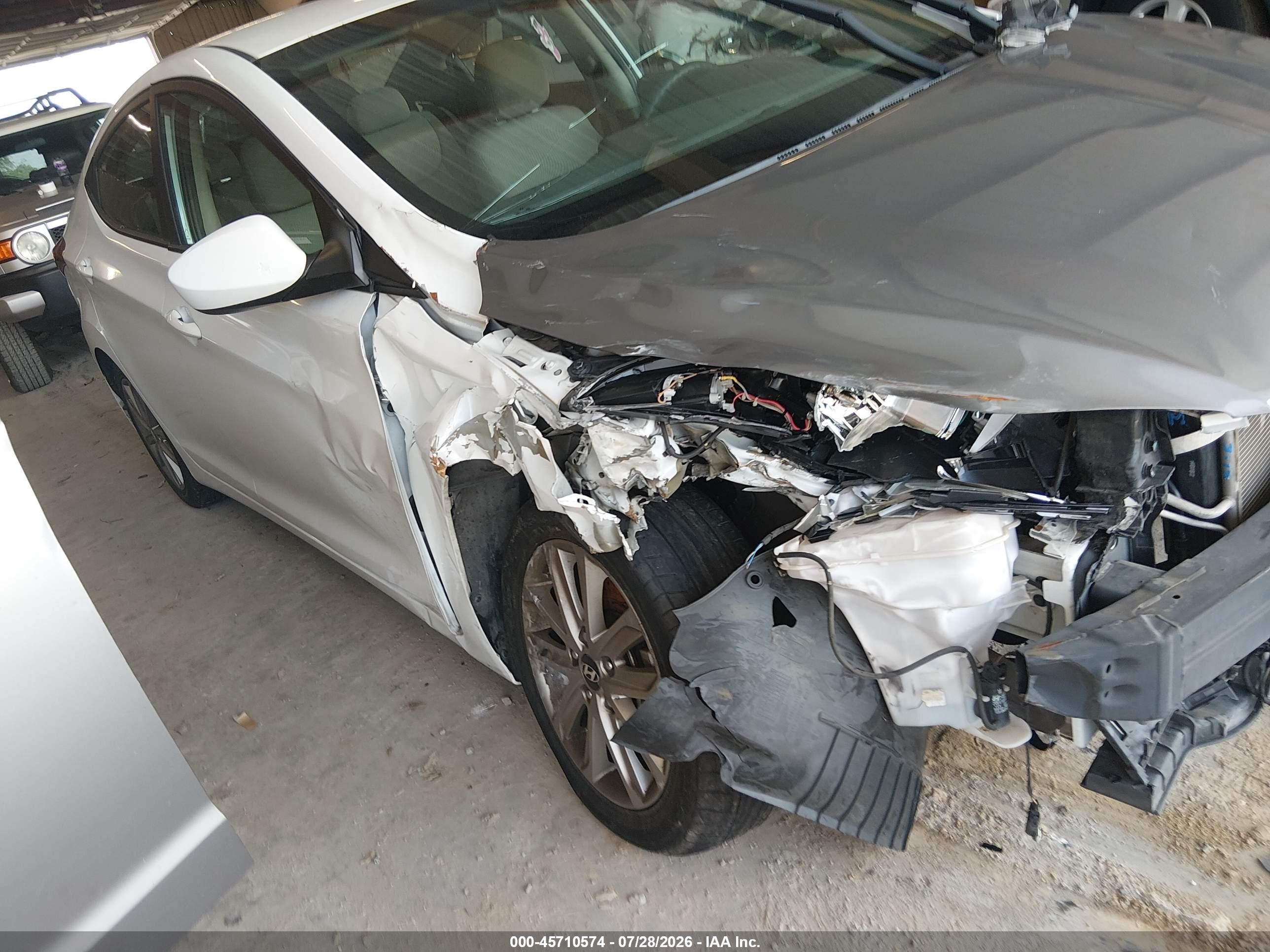 2015 Hyundai Elantra Se Белый vin: 5NPDH4AE3FH560201