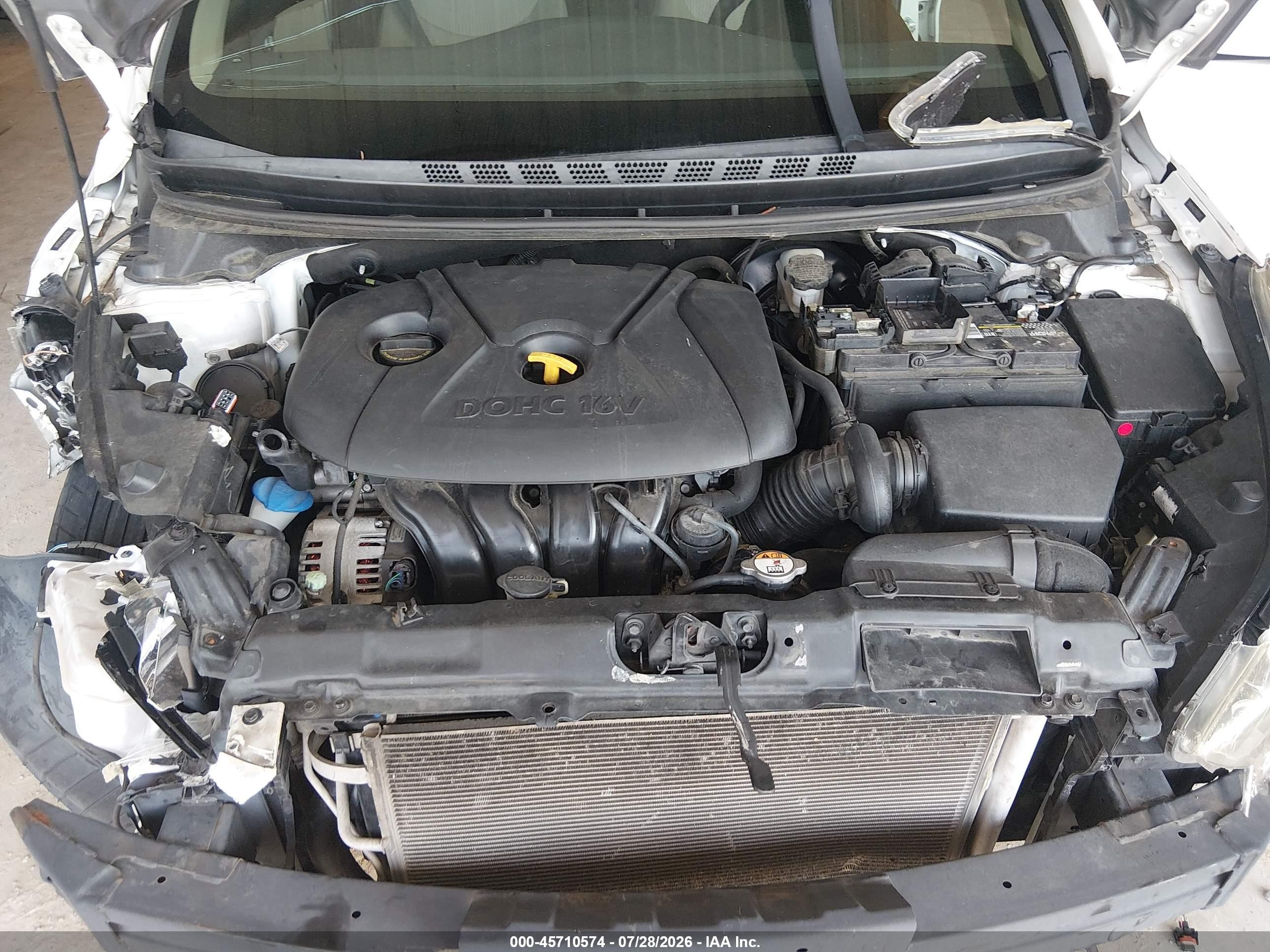 2015 Hyundai Elantra Se Белый vin: 5NPDH4AE3FH560201