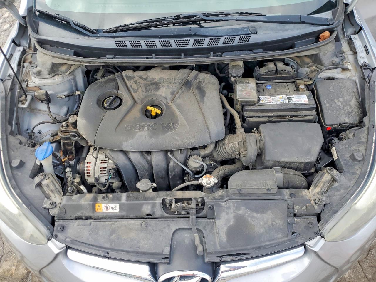 2015 Hyundai Elantra Se Gray vin: 5NPDH4AE3FH561431