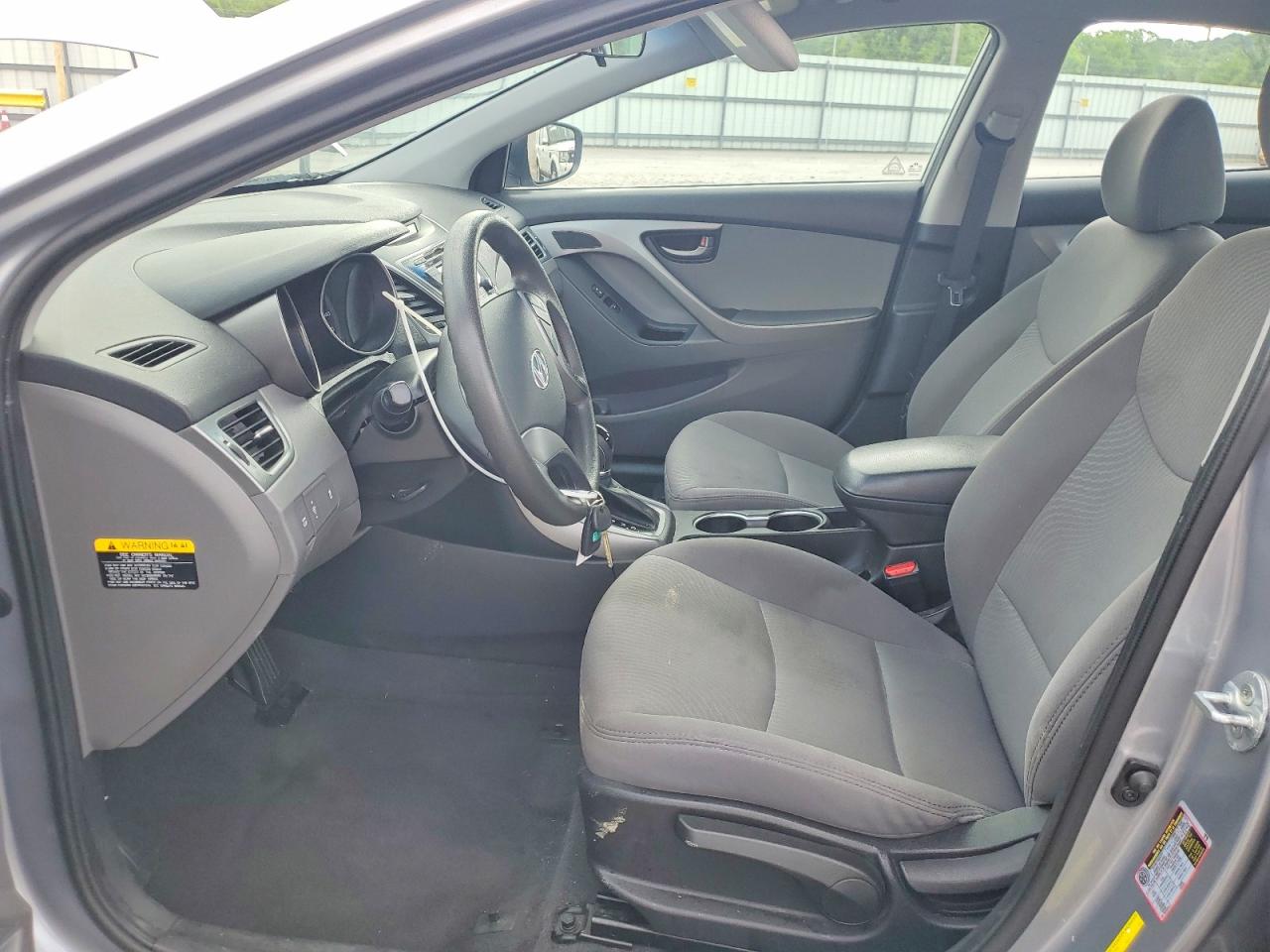 2015 Hyundai Elantra Se Gray vin: 5NPDH4AE3FH561431