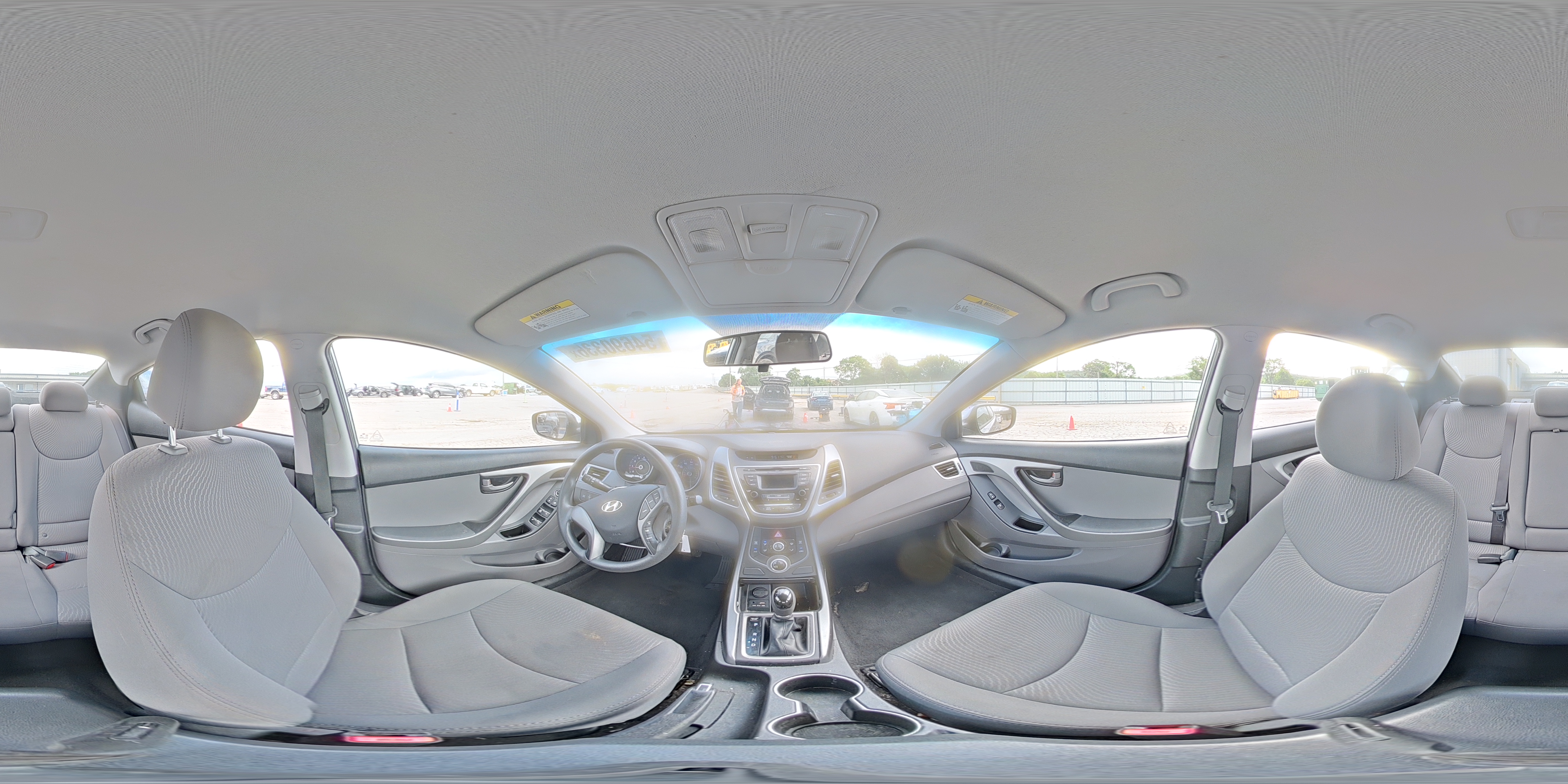 2015 Hyundai Elantra Se Gray vin: 5NPDH4AE3FH561431