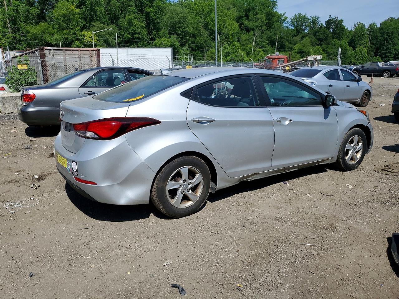 2015 Hyundai Elantra Se Silver vin: 5NPDH4AE3FH565270