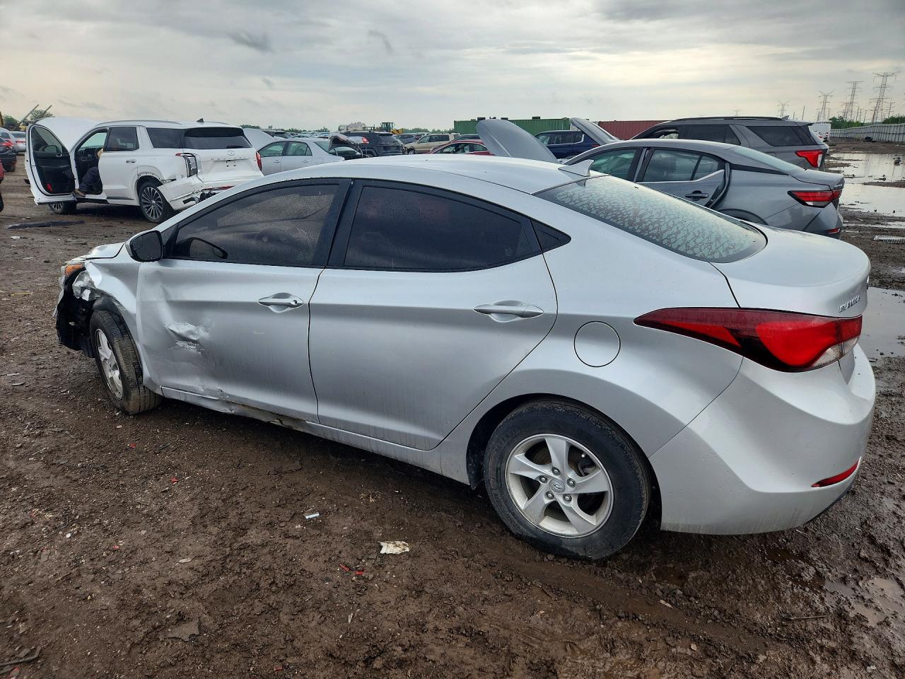 2015 Hyundai Elantra Se Silver vin: 5NPDH4AE3FH565995