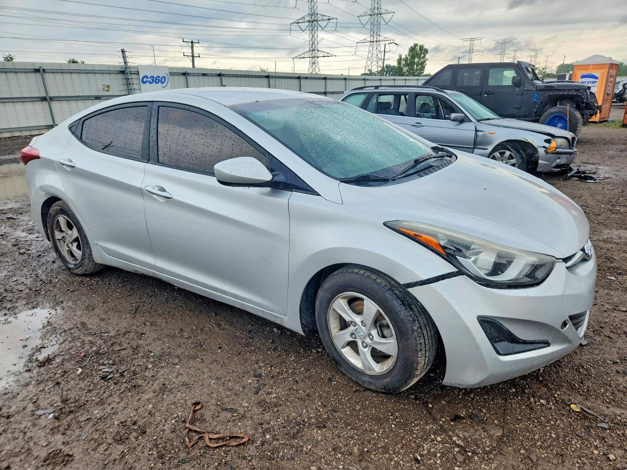 2015 Hyundai Elantra Se Silver vin: 5NPDH4AE3FH565995