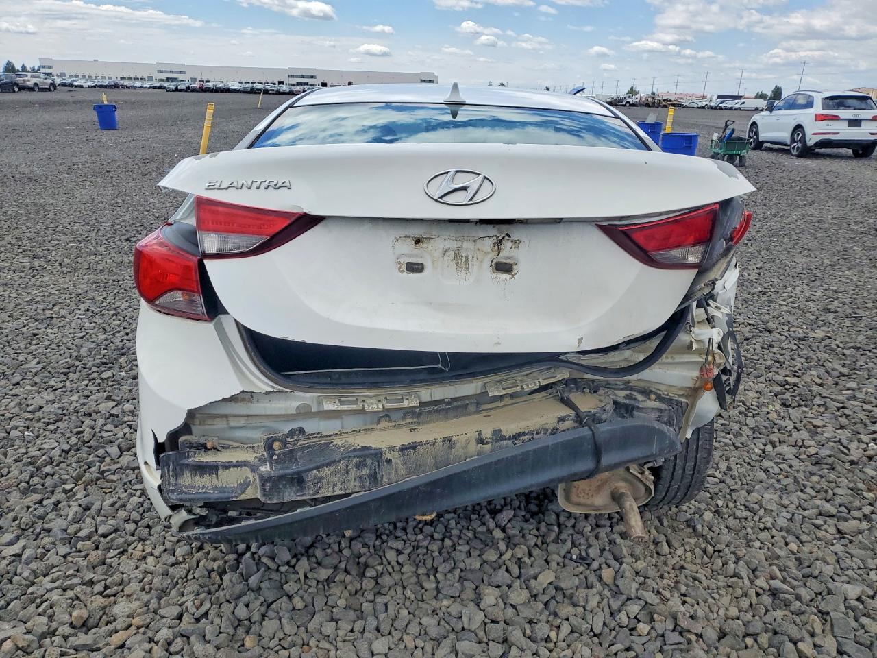 2015 Hyundai Elantra Se White vin: 5NPDH4AE3FH569514