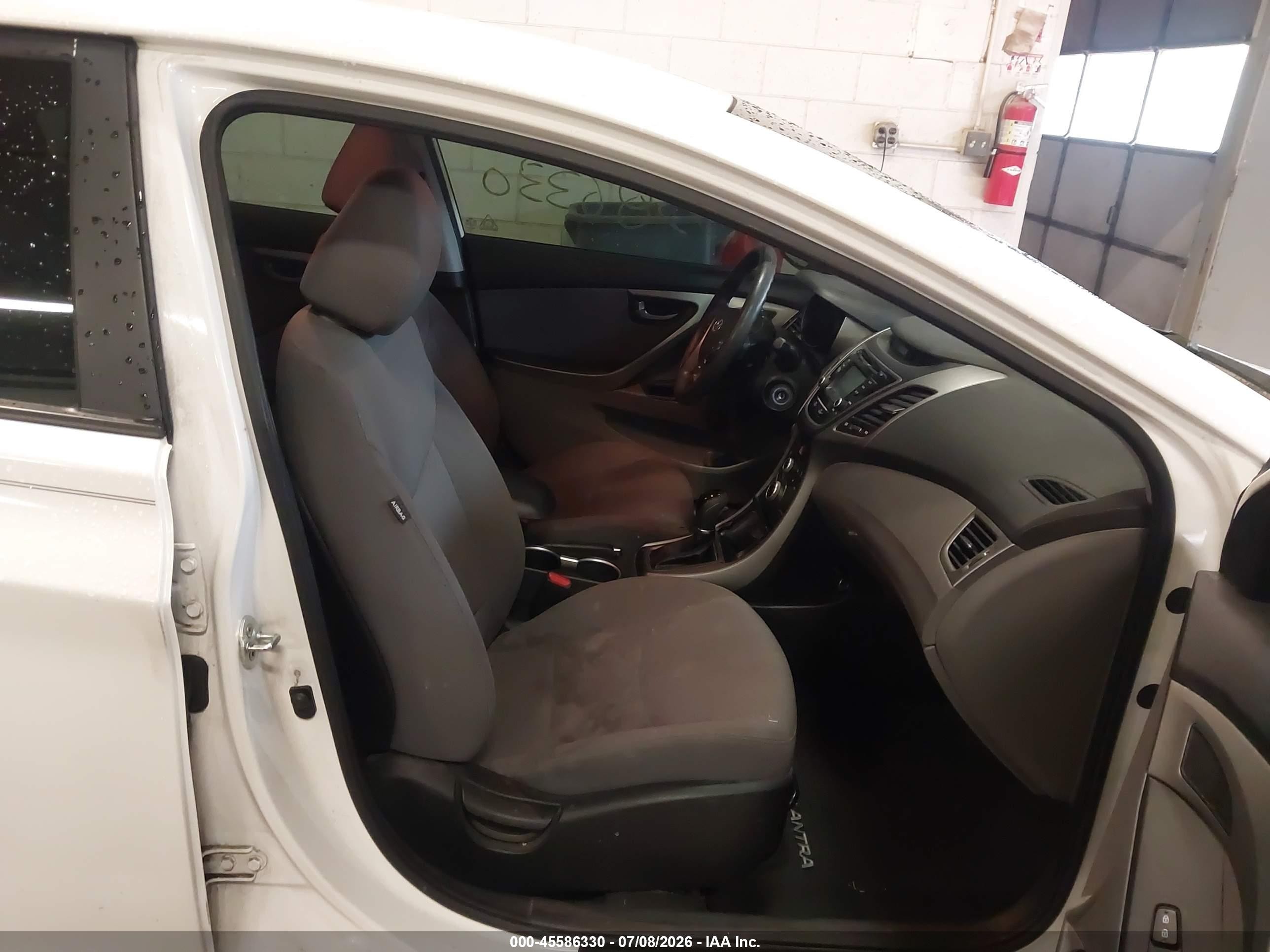2015 Hyundai Elantra Se White vin: 5NPDH4AE3FH571716