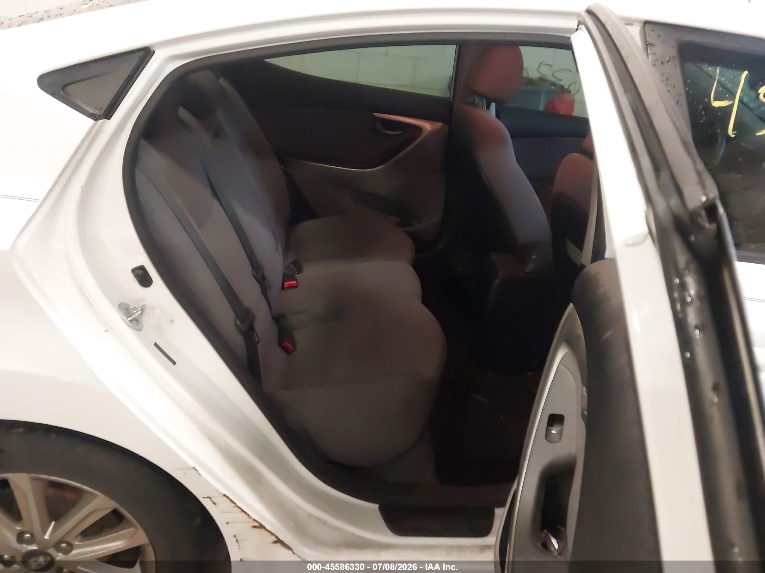 2015 Hyundai Elantra Se White vin: 5NPDH4AE3FH571716