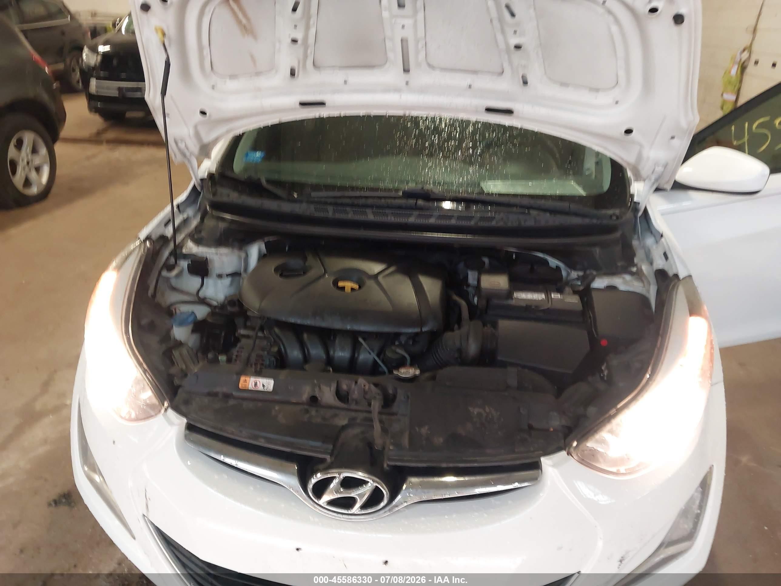 2015 Hyundai Elantra Se White vin: 5NPDH4AE3FH571716