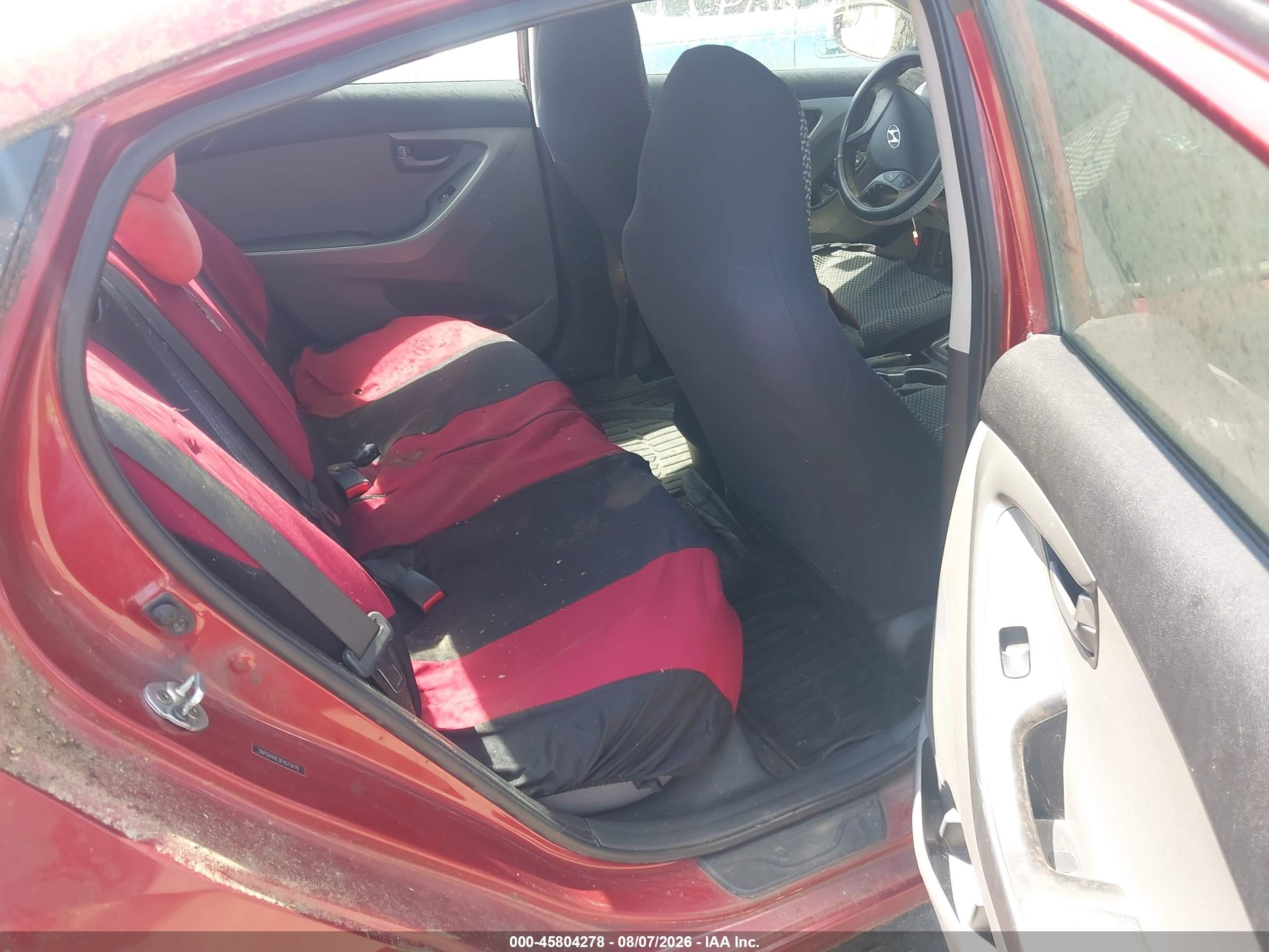 2015 Hyundai Elantra Se Красный vin: 5NPDH4AE3FH573479