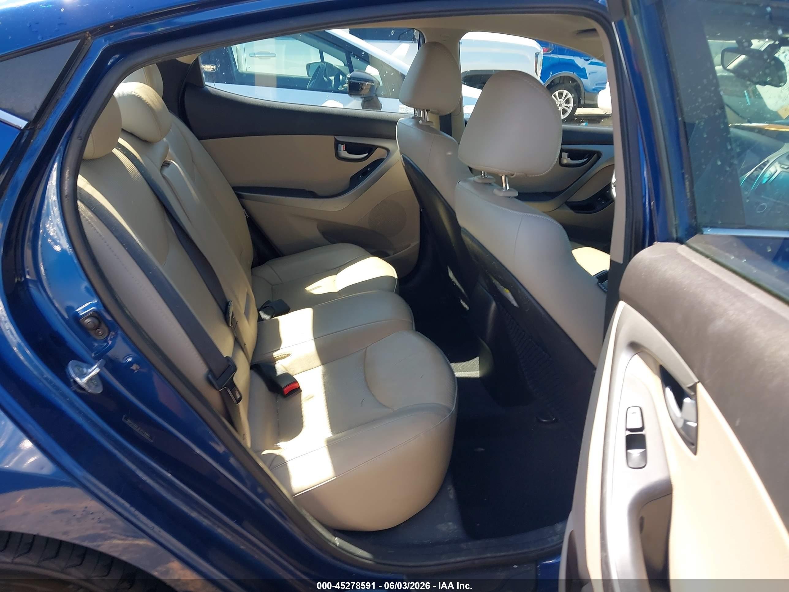 2015 Hyundai Elantra Limited Blue vin: 5NPDH4AE3FH574065