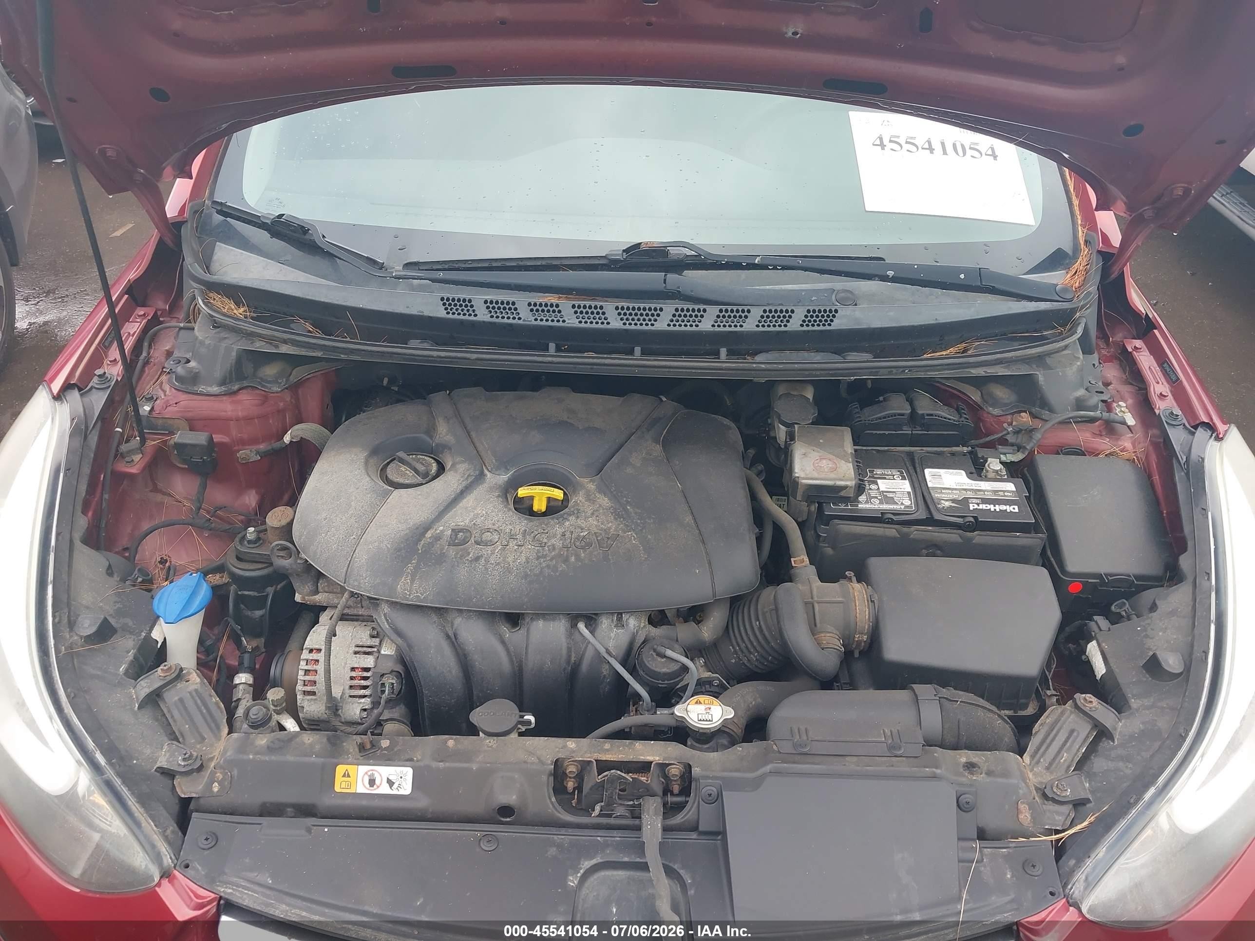2015 Hyundai Elantra Se Красный vin: 5NPDH4AE3FH578343