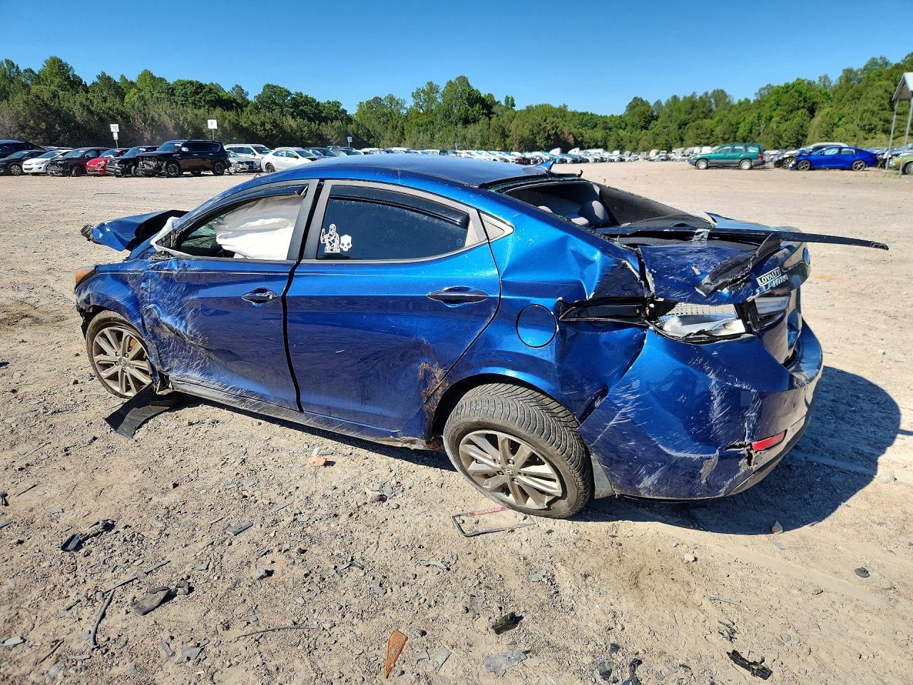 2015 Hyundai Elantra Se Синий vin: 5NPDH4AE3FH583140