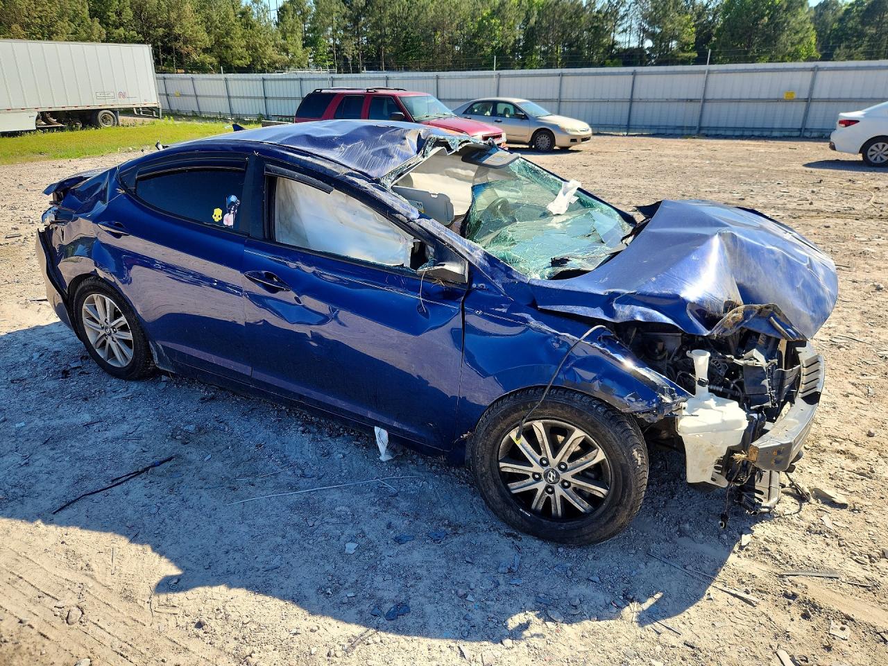 2015 Hyundai Elantra Se Синий vin: 5NPDH4AE3FH583140