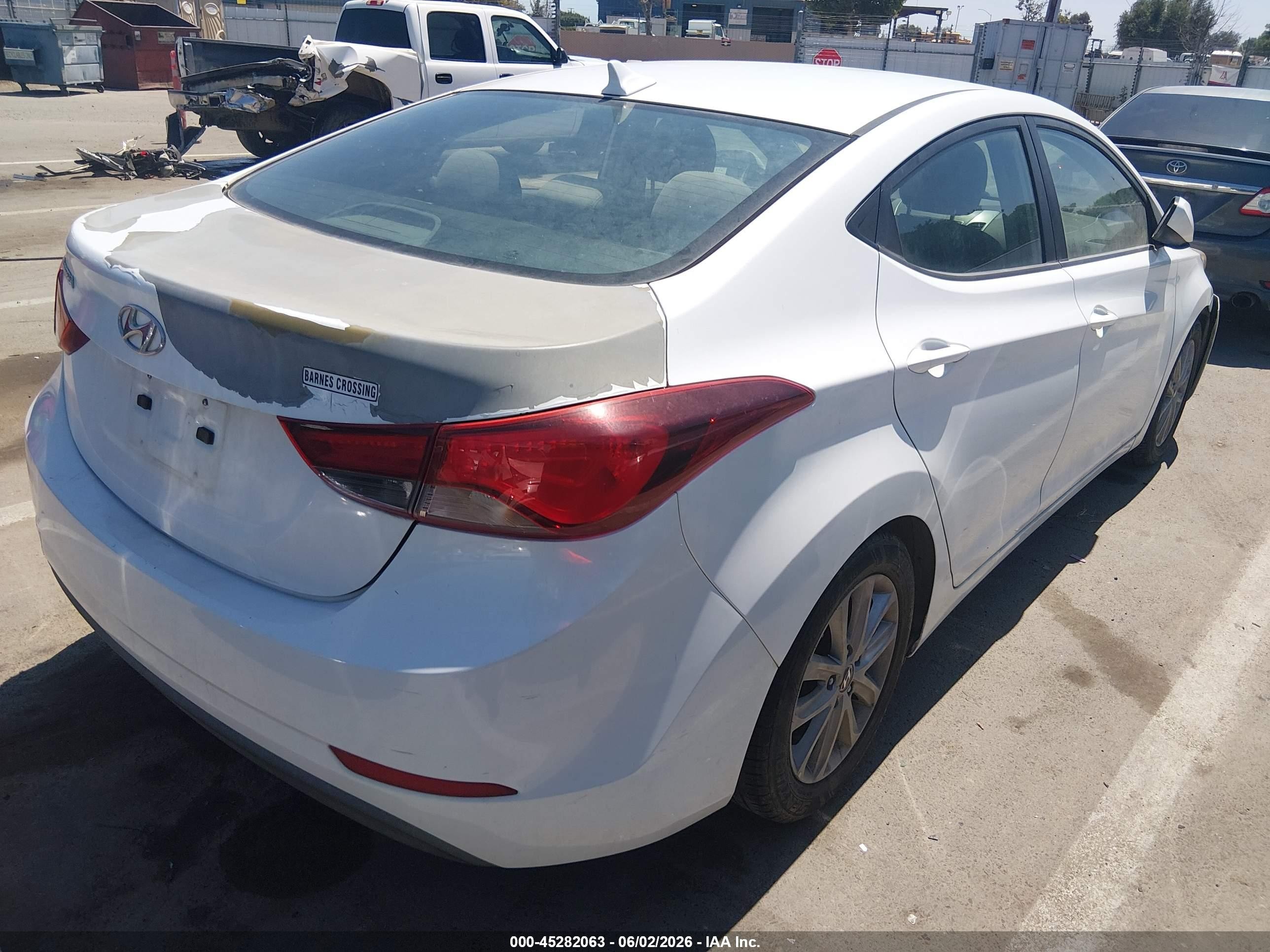 2015 Hyundai Elantra Se Белый vin: 5NPDH4AE3FH594008