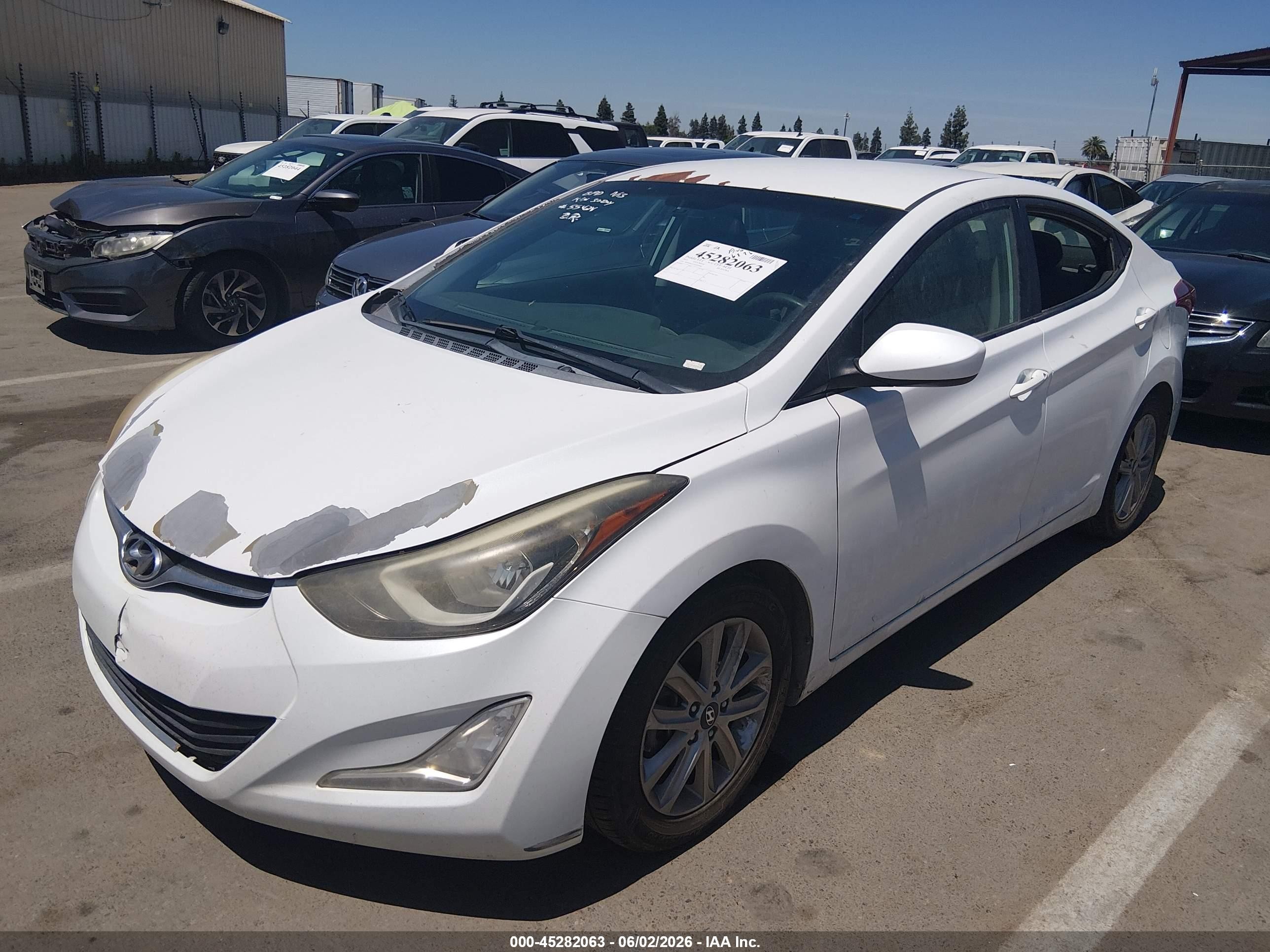 2015 Hyundai Elantra Se Белый vin: 5NPDH4AE3FH594008