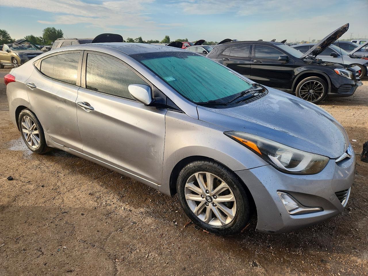 2015 Hyundai Elantra Se Silver vin: 5NPDH4AE3FH597085