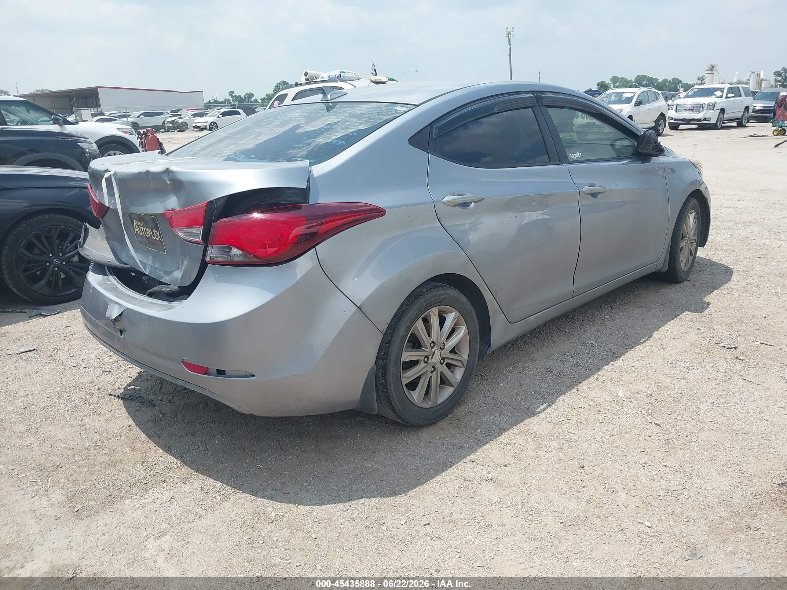 2015 Hyundai Elantra Se Silver vin: 5NPDH4AE3FH599774