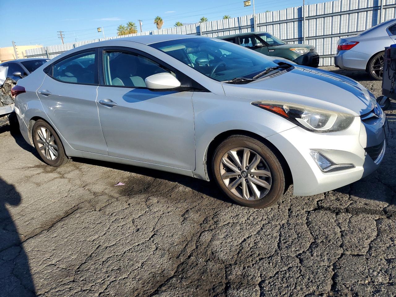 2015 Hyundai Elantra Se Silver vin: 5NPDH4AE3FH599872