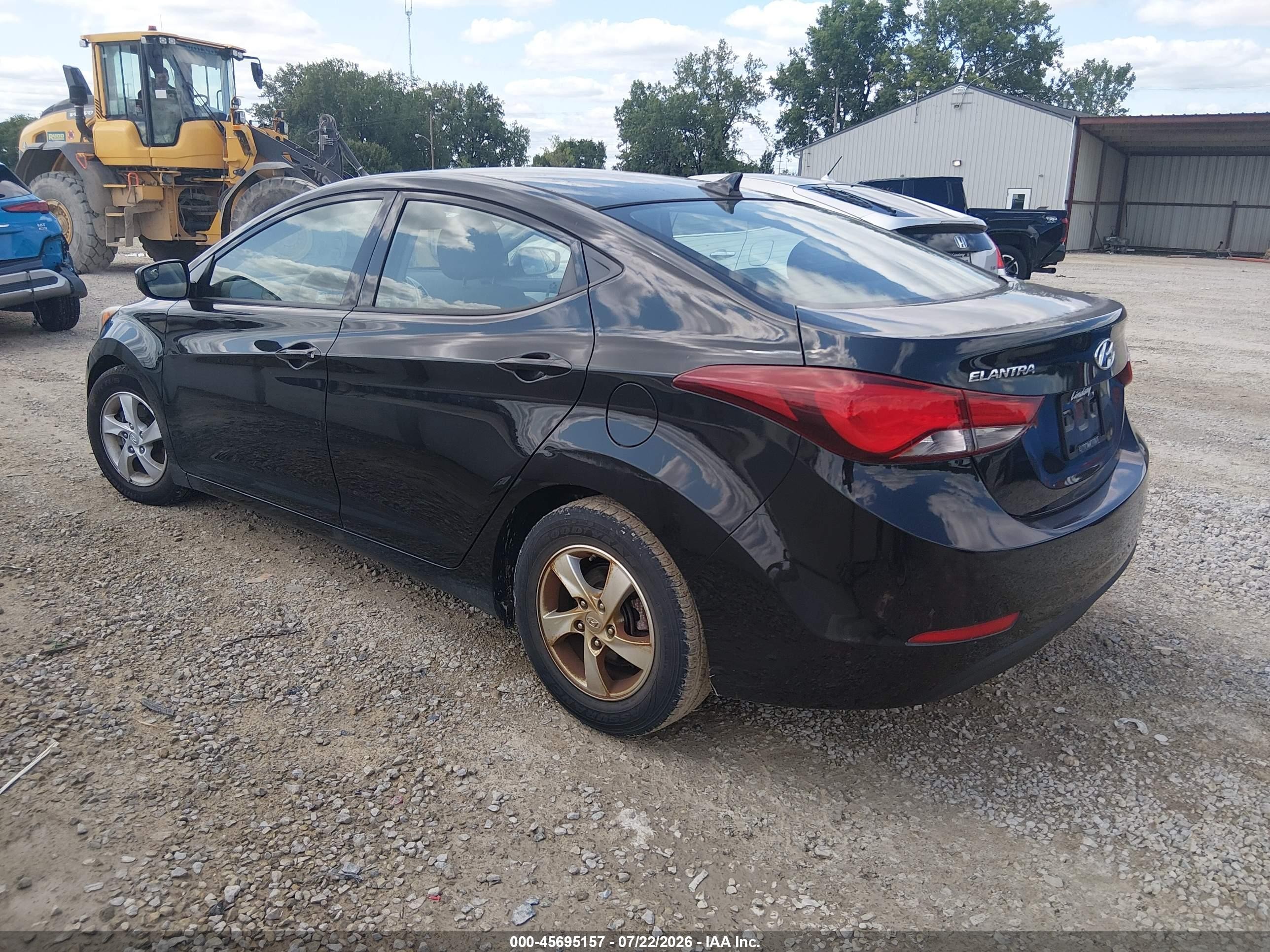2015 Hyundai Elantra Se Black vin: 5NPDH4AE3FH602575