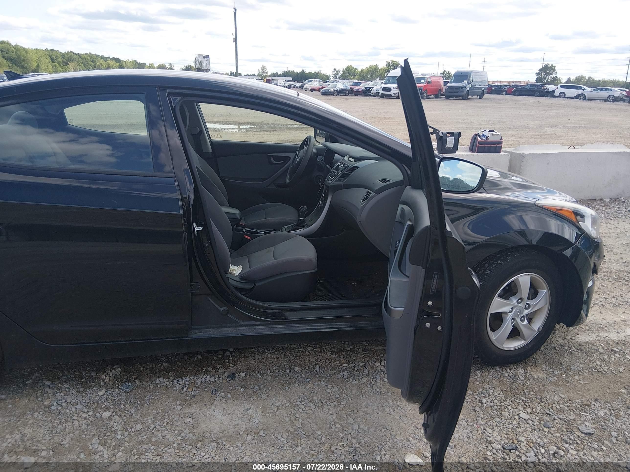 2015 Hyundai Elantra Se Black vin: 5NPDH4AE3FH602575