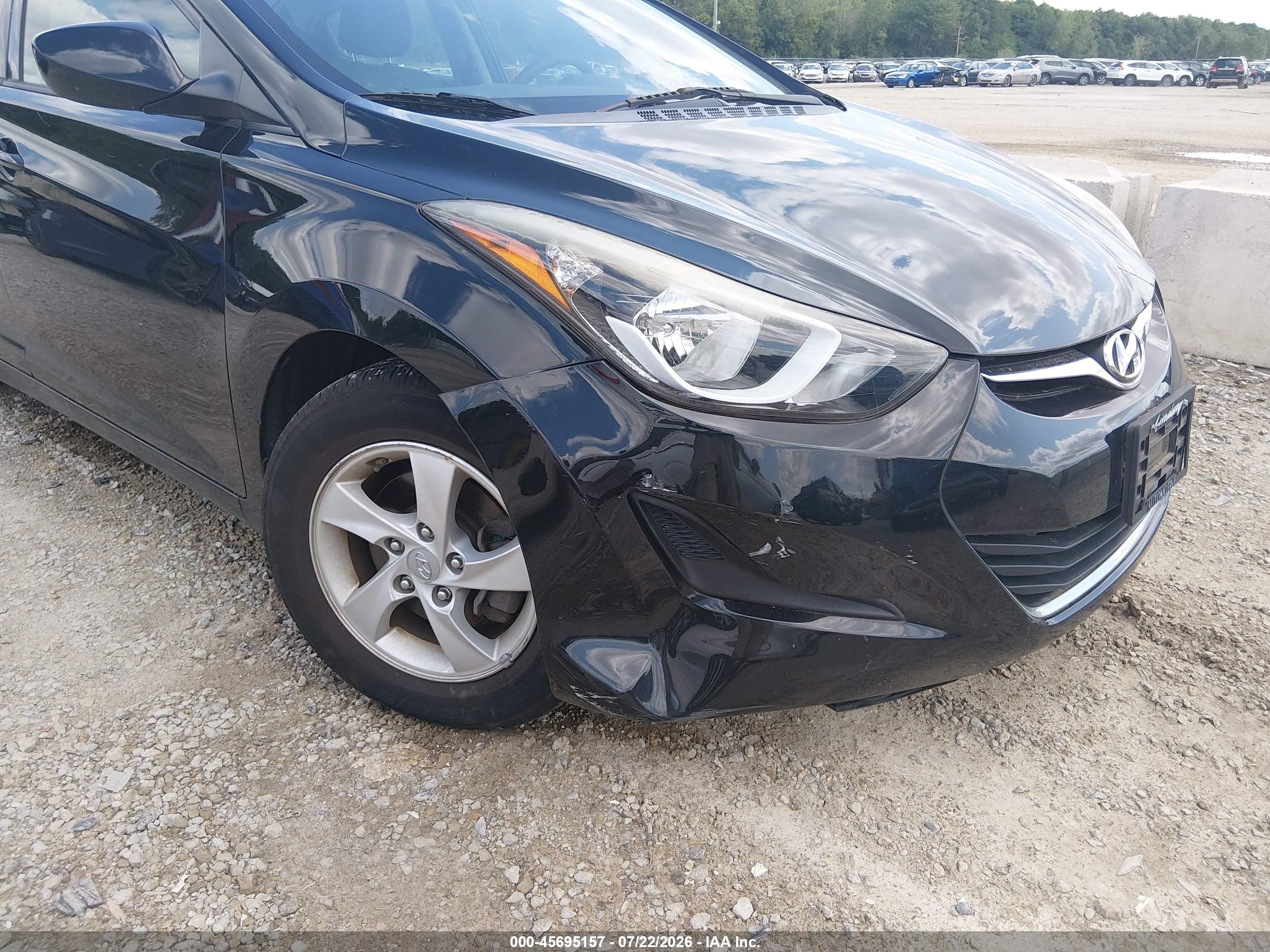 2015 Hyundai Elantra Se Black vin: 5NPDH4AE3FH602575