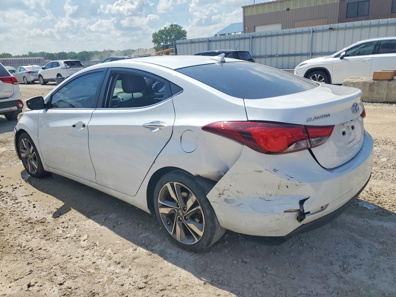 2015 Hyundai Elantra Limited White vin: 5NPDH4AE3FH604634