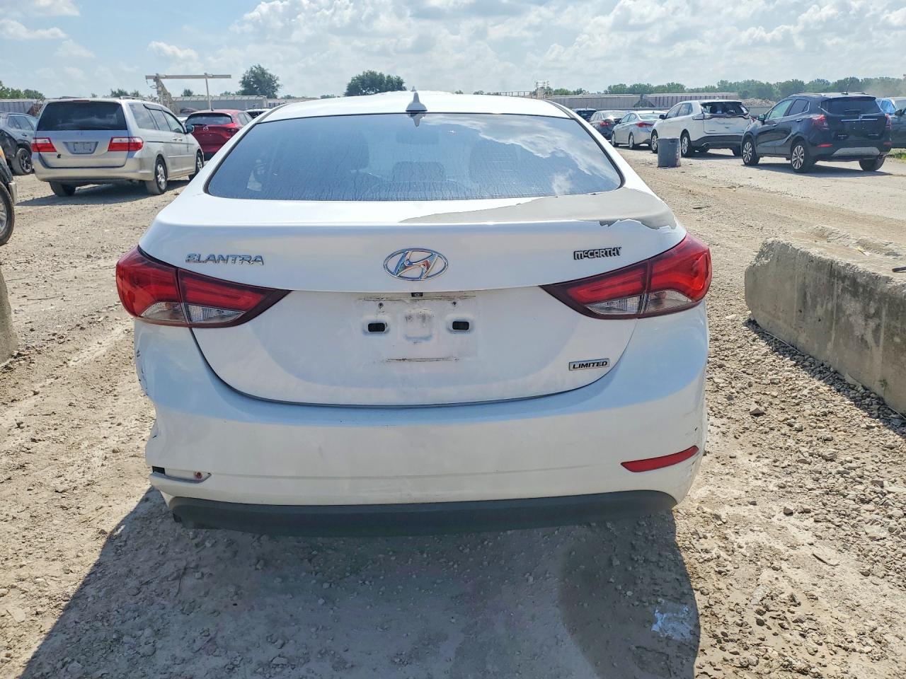 2015 Hyundai Elantra Limited White vin: 5NPDH4AE3FH604634