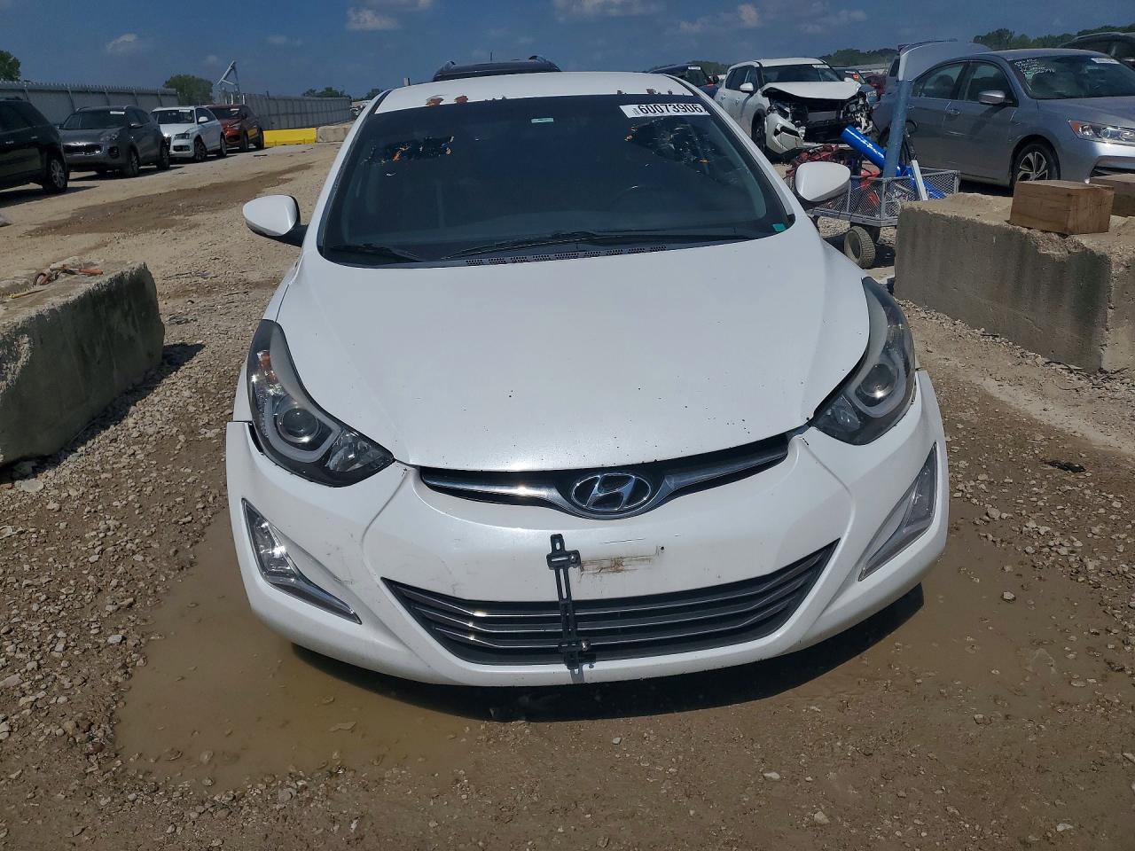 2015 Hyundai Elantra Limited White vin: 5NPDH4AE3FH604634