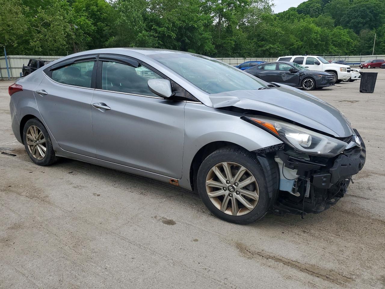 2015 Hyundai Elantra Se Silver vin: 5NPDH4AE3FH609574