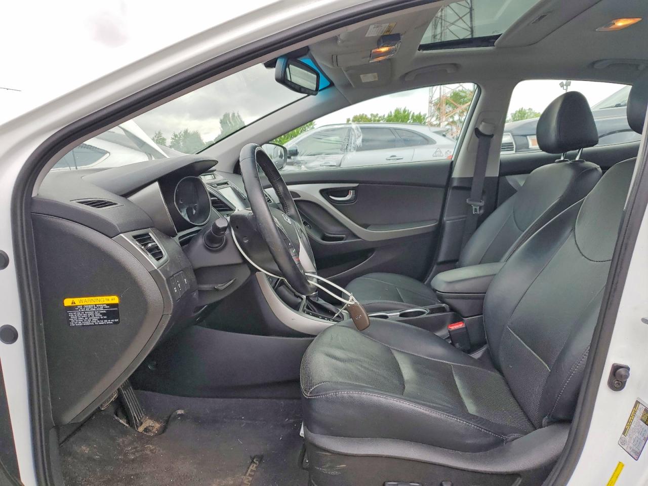 2015 Hyundai Elantra Limited White vin: 5NPDH4AE3FH613396