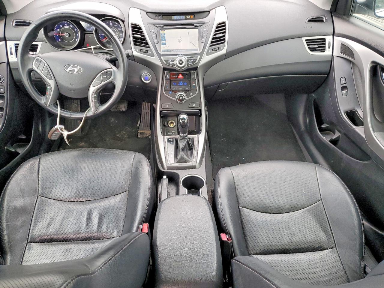 2015 Hyundai Elantra Limited White vin: 5NPDH4AE3FH613396