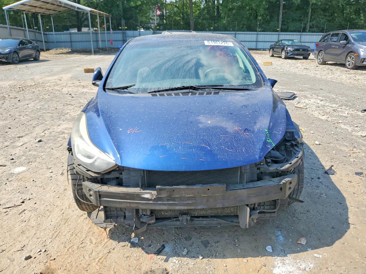 2015 Hyundai Elantra Se Синий vin: 5NPDH4AE3FH615021
