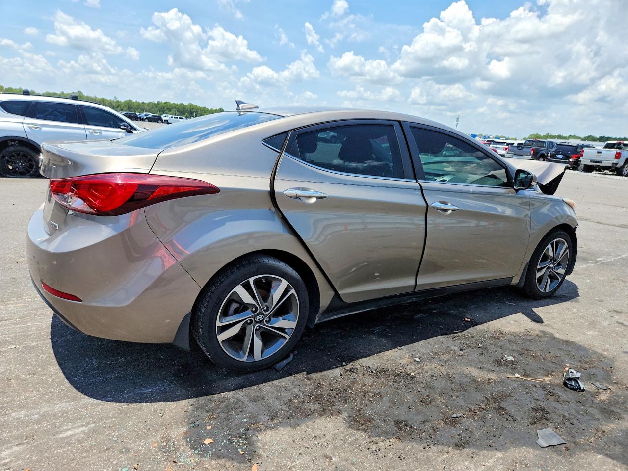2015 Hyundai Elantra Limited Коричневый vin: 5NPDH4AE3FH615200