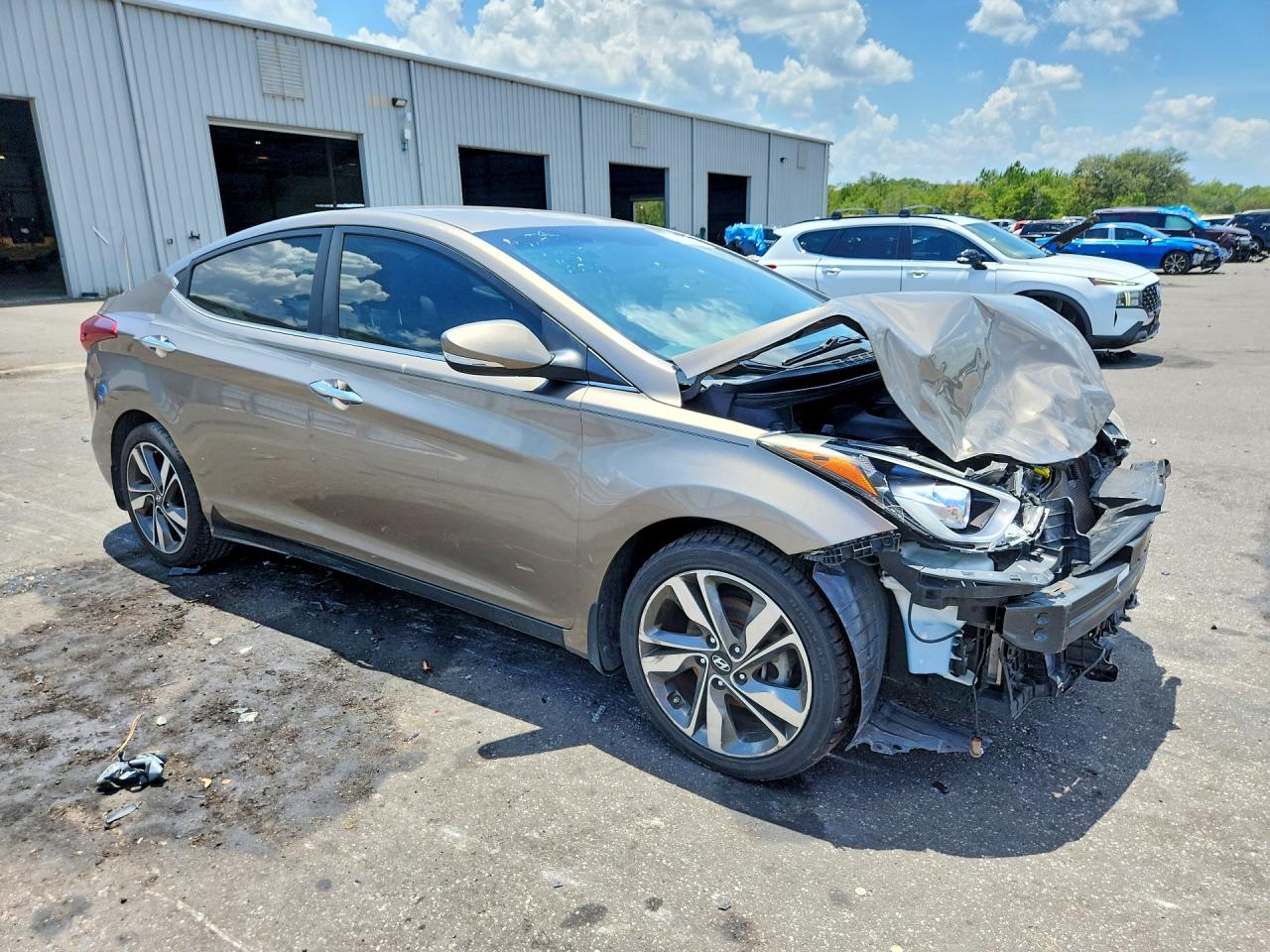 2015 Hyundai Elantra Limited Коричневый vin: 5NPDH4AE3FH615200