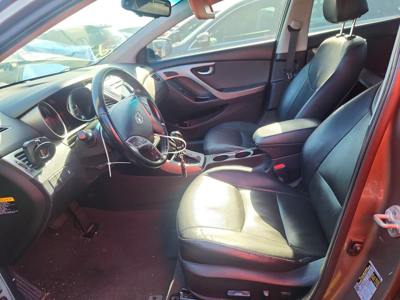 2015 Hyundai Elantra Limited Коричневый vin: 5NPDH4AE3FH615200