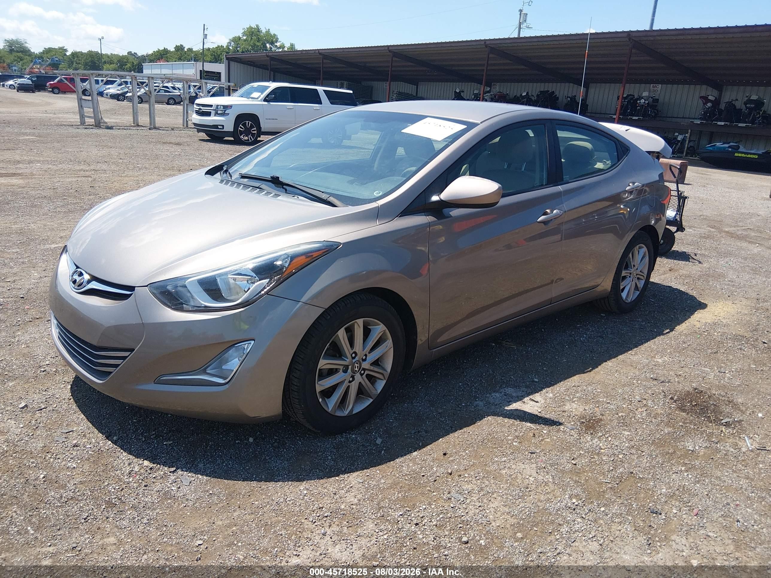 2015 Hyundai Elantra Se Beige vin: 5NPDH4AE3FH615665
