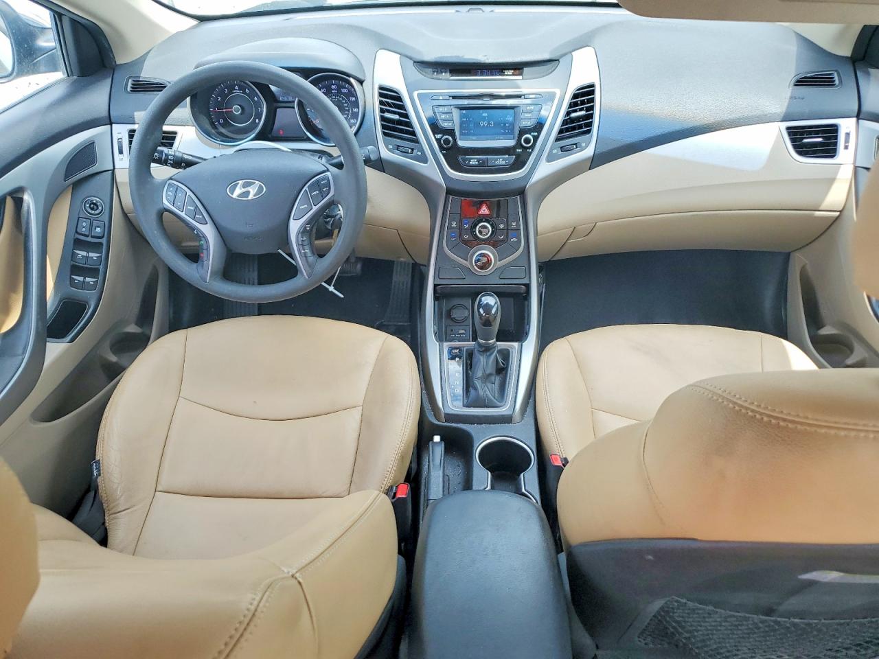 2015 Hyundai Elantra Se Beige vin: 5NPDH4AE3FH617125