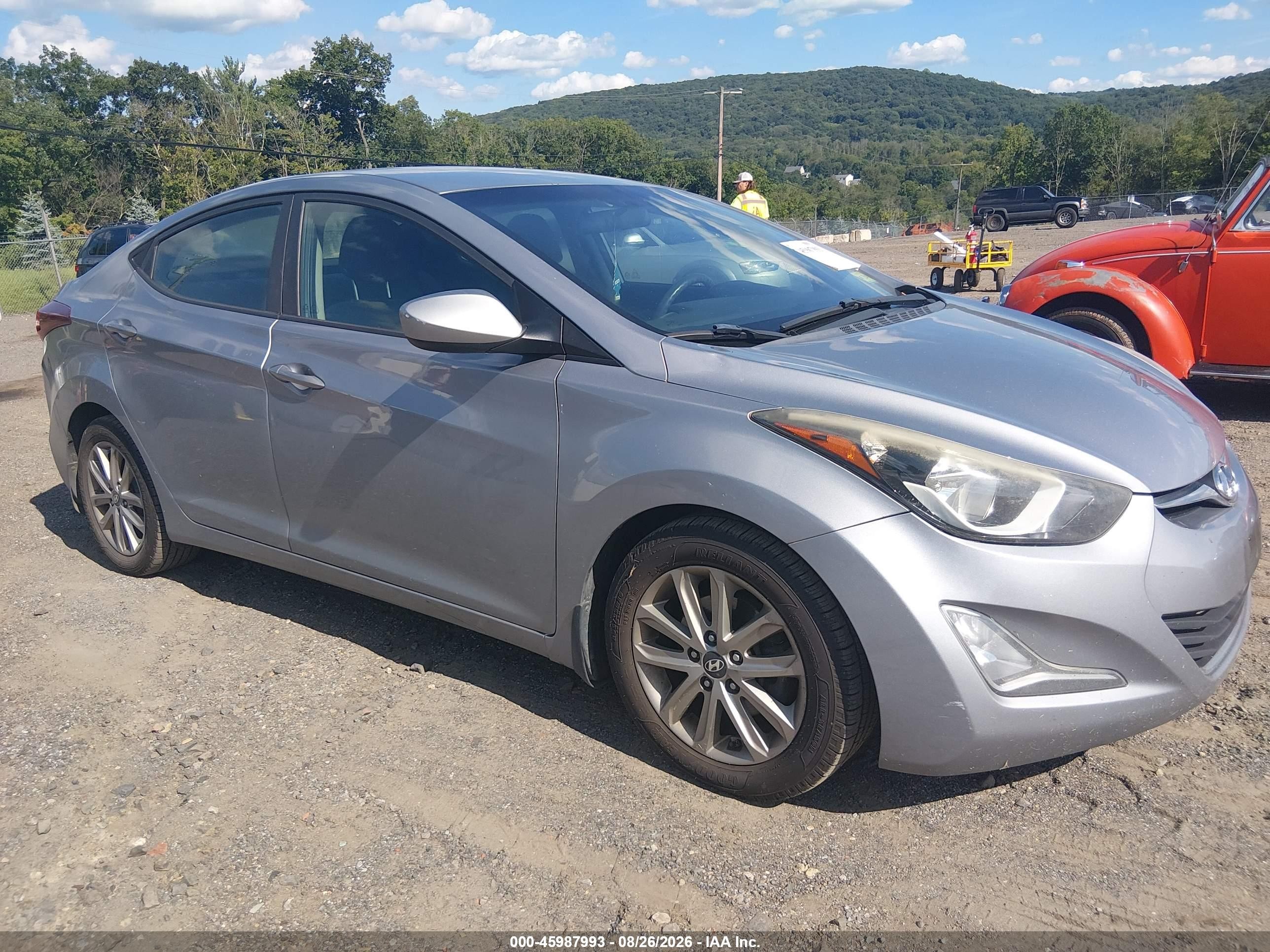 2015 Hyundai Elantra Se Silver vin: 5NPDH4AE3FH621112