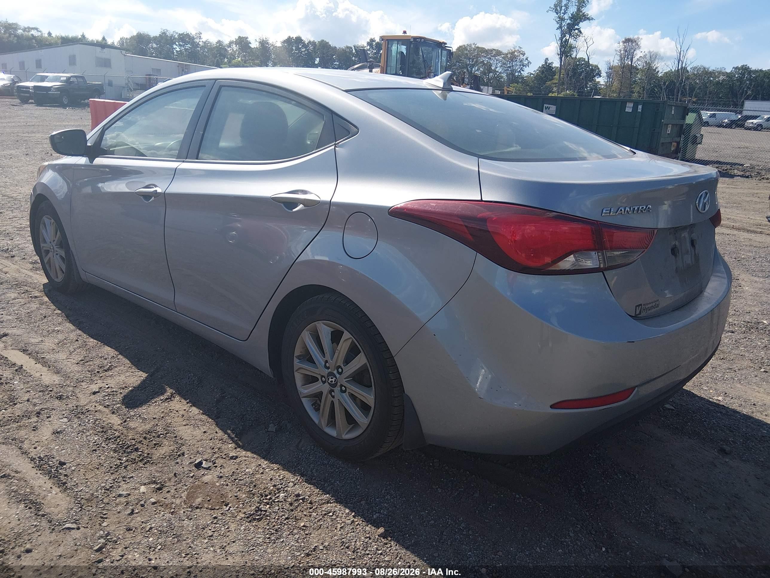 2015 Hyundai Elantra Se Silver vin: 5NPDH4AE3FH621112