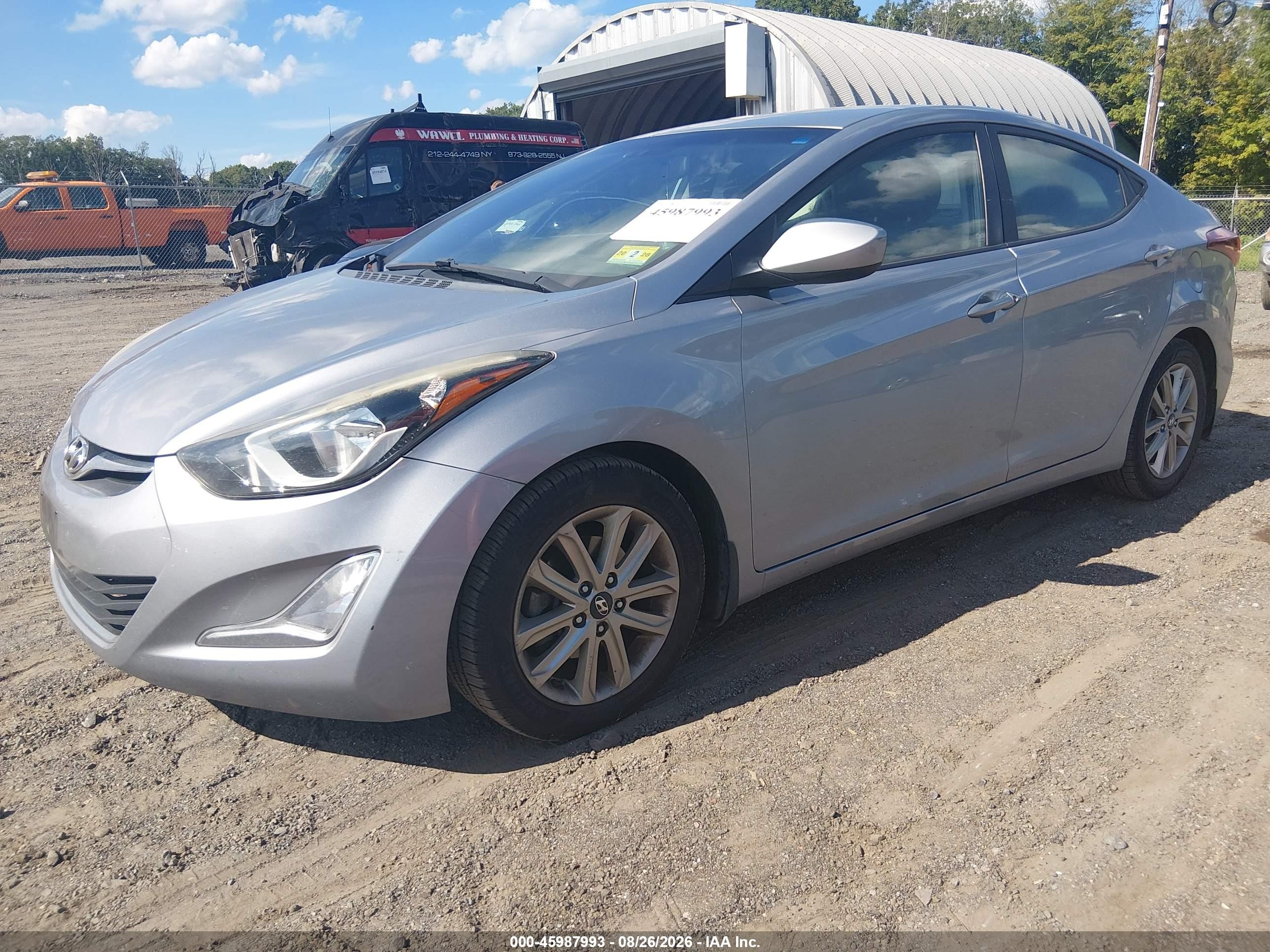 2015 Hyundai Elantra Se Silver vin: 5NPDH4AE3FH621112