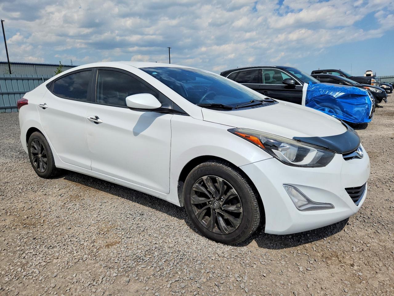 2015 Hyundai Elantra Se White vin: 5NPDH4AE3FH627203