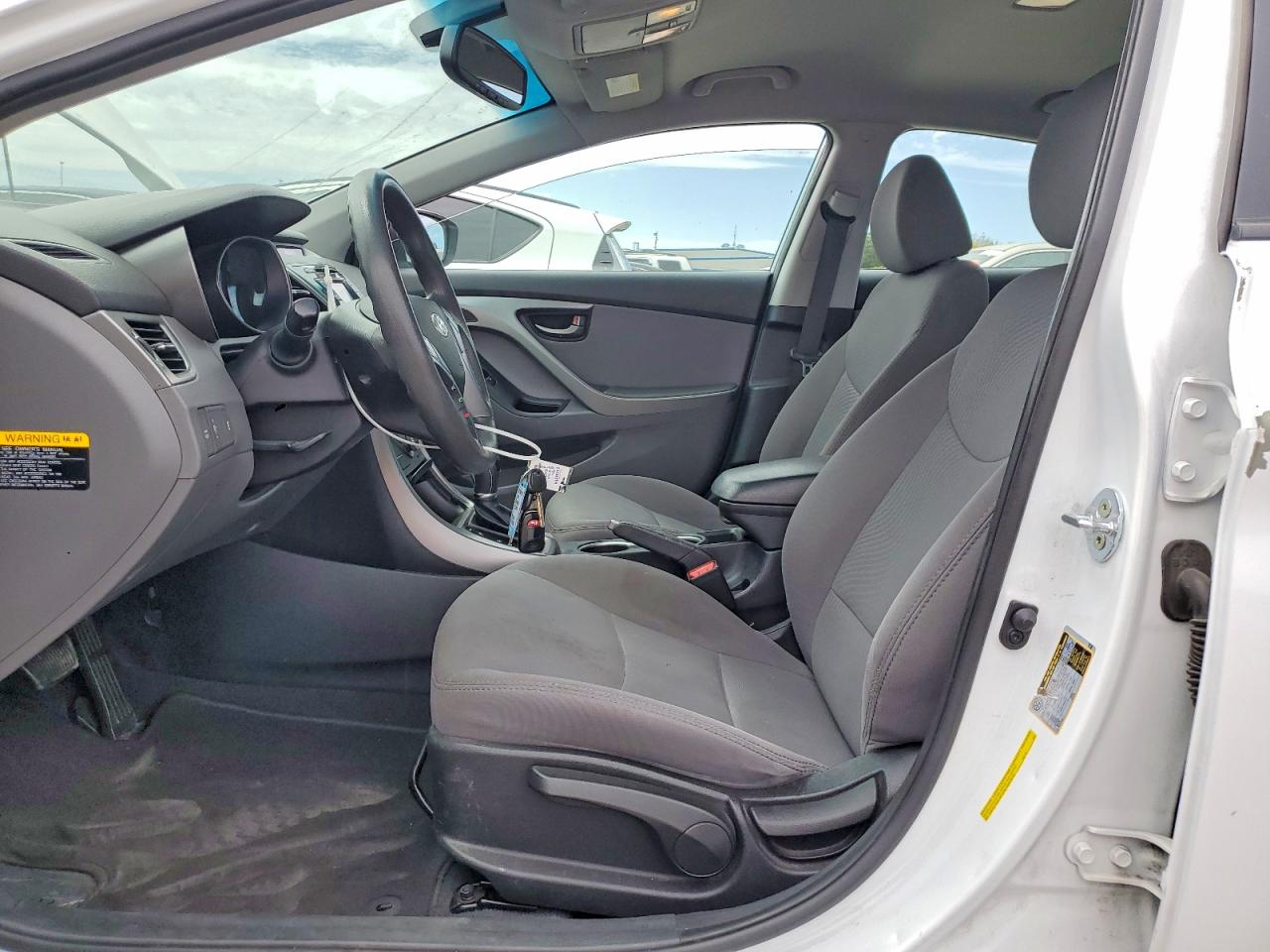 2015 Hyundai Elantra Se White vin: 5NPDH4AE3FH630313