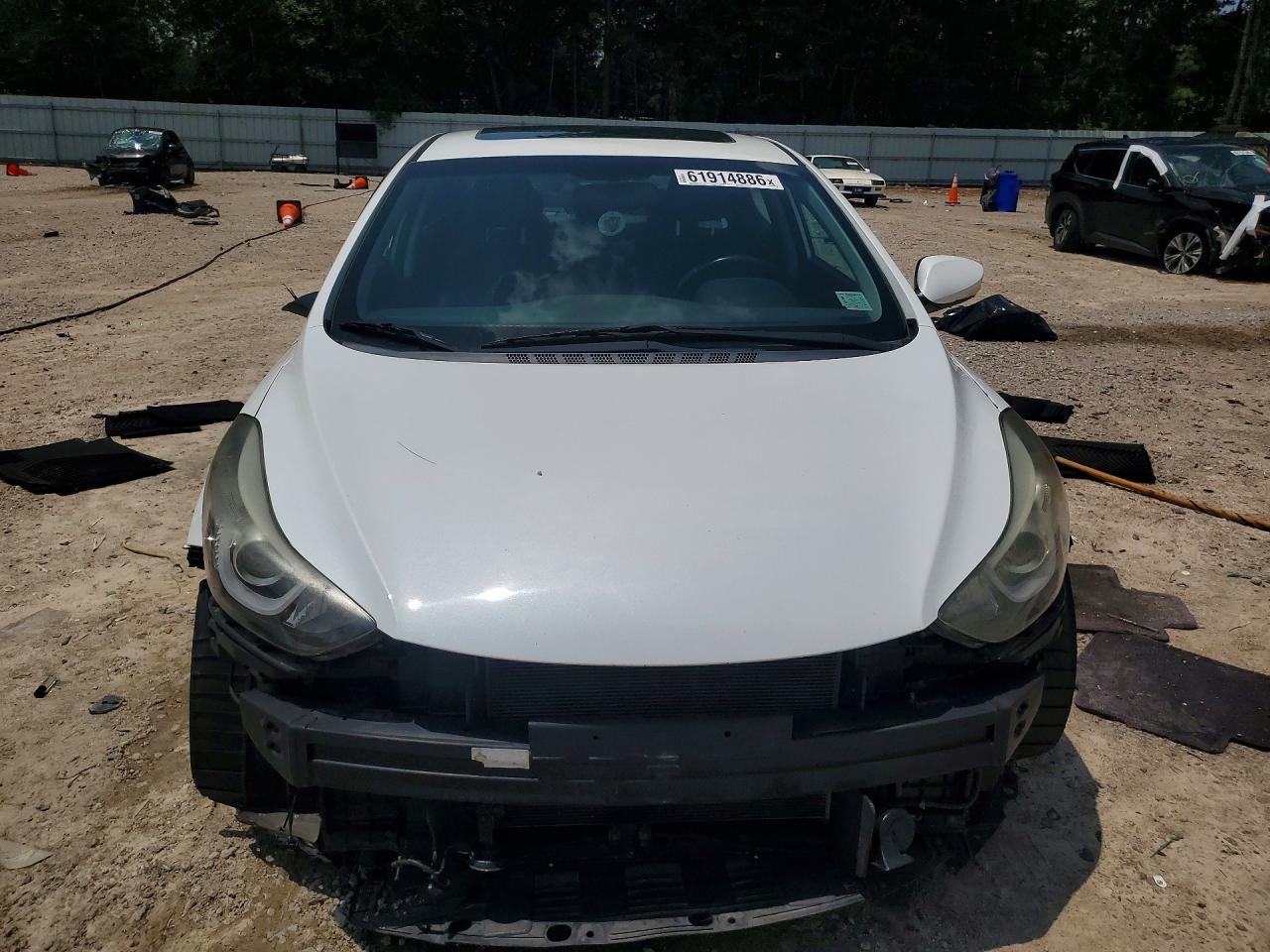 2015 Hyundai Elantra Limited White vin: 5NPDH4AE3FH630859