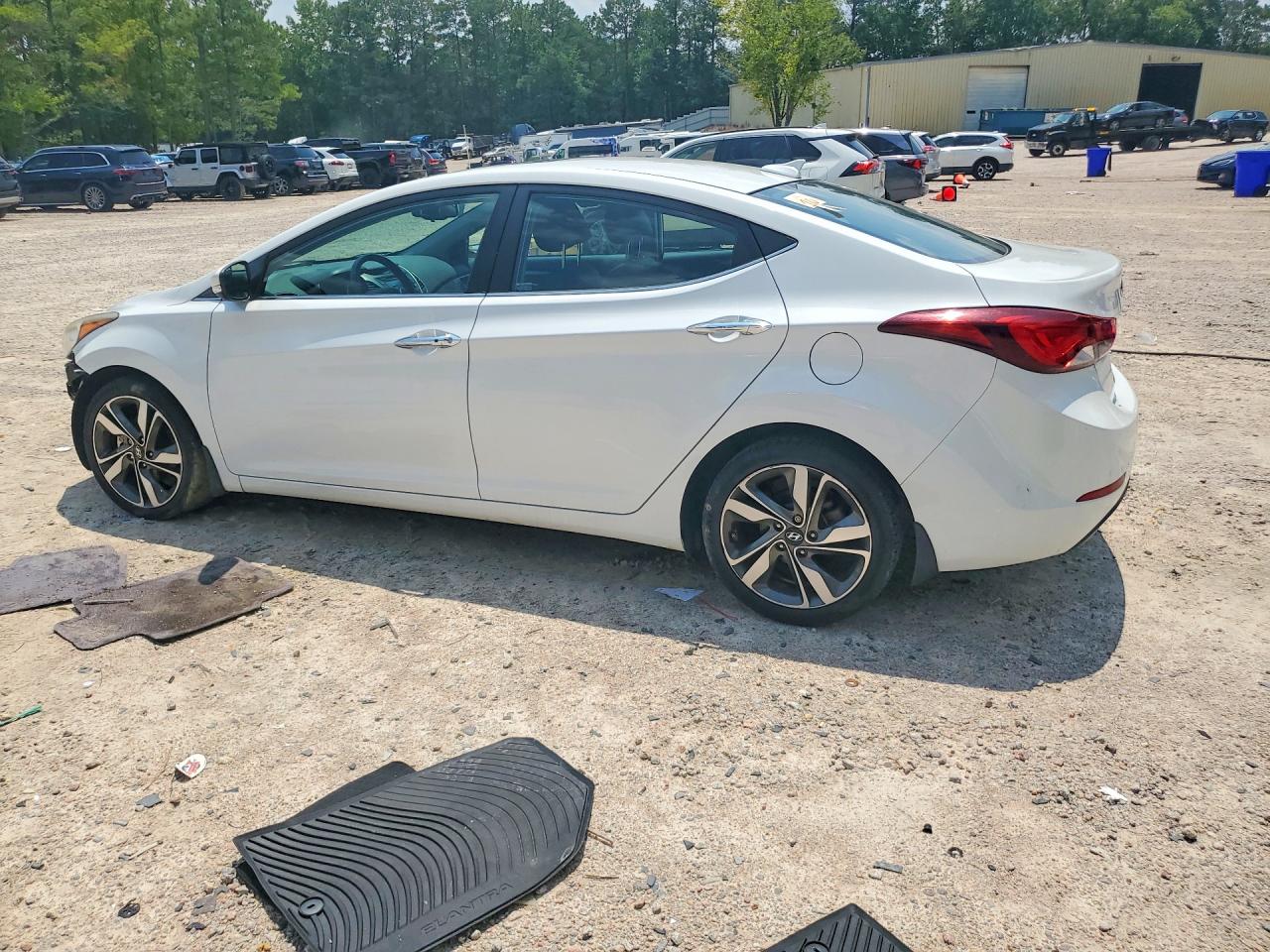2015 Hyundai Elantra Limited White vin: 5NPDH4AE3FH630859