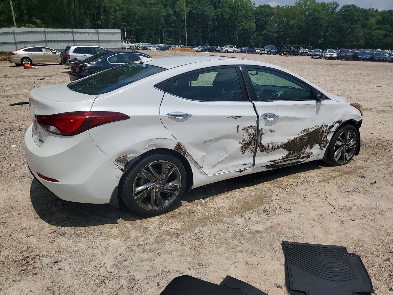 2015 Hyundai Elantra Limited White vin: 5NPDH4AE3FH630859