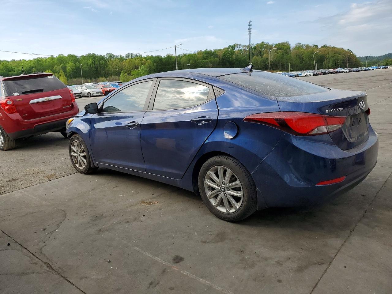 2015 Hyundai Elantra Se Синий vin: 5NPDH4AE3FH632014