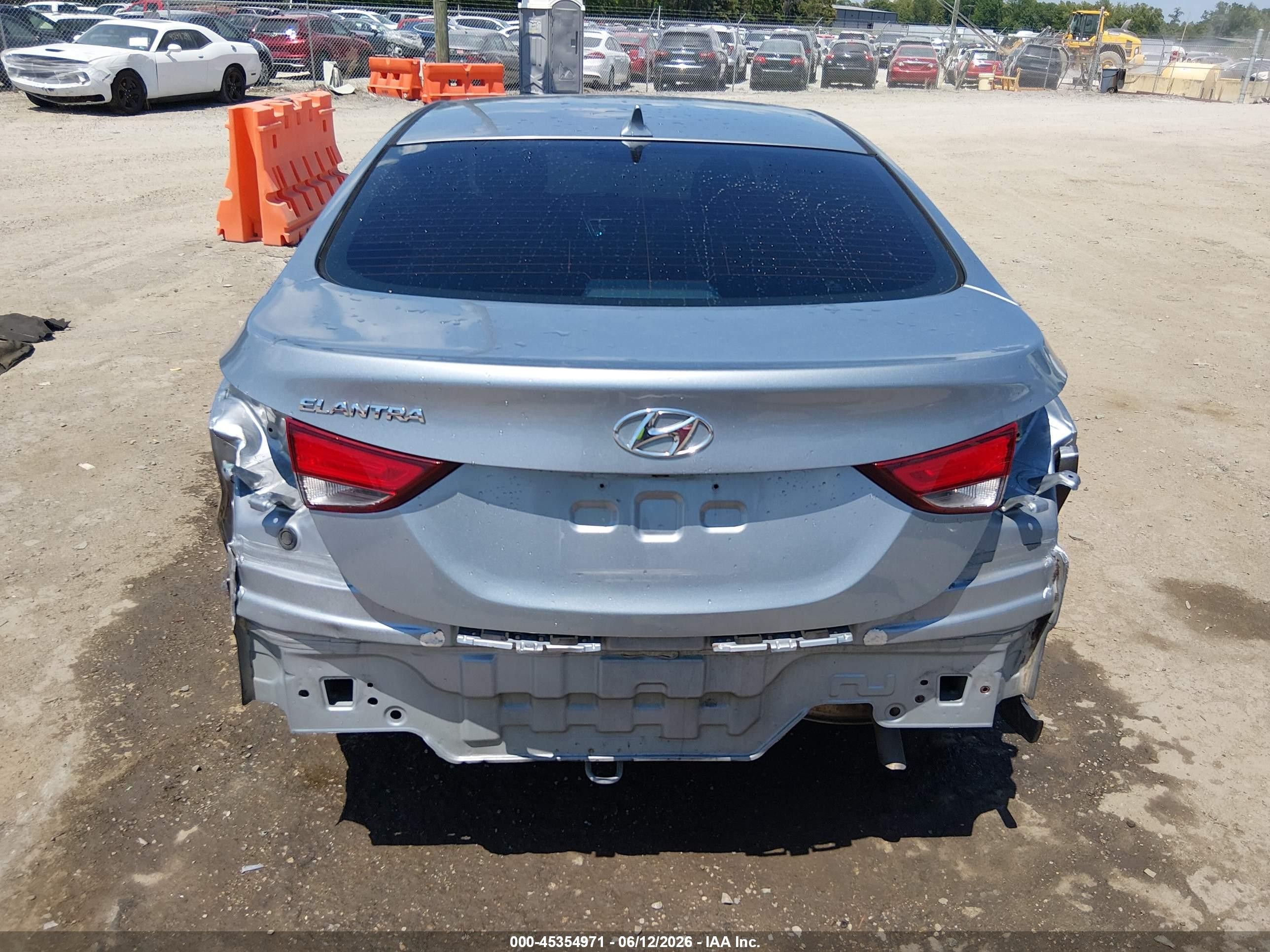 2015 Hyundai Elantra Se Gray vin: 5NPDH4AE3FH633602